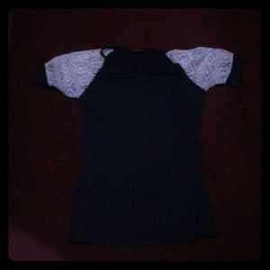 NAVY Blue Stretchy Cotton T-shirt.